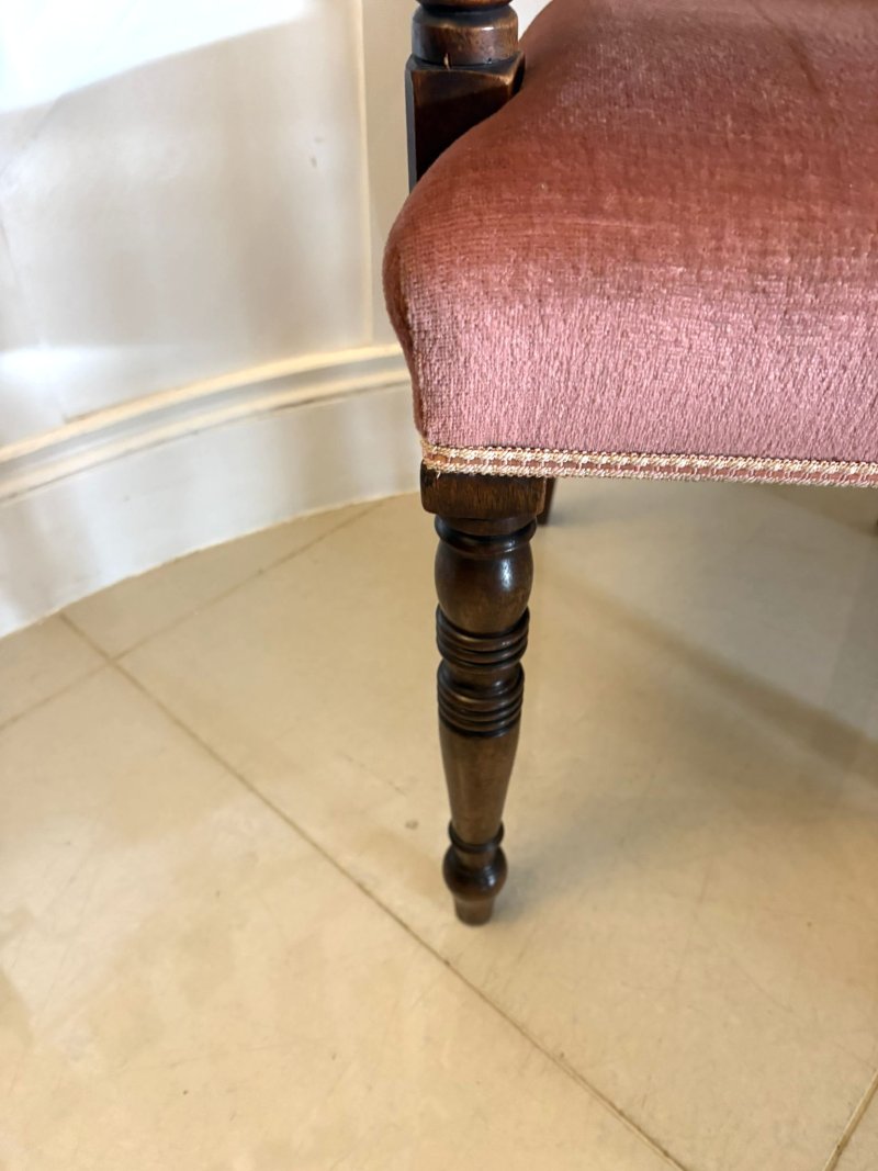 Antique Regency Mahogany Open Armchair / Desk Chair - Image 9